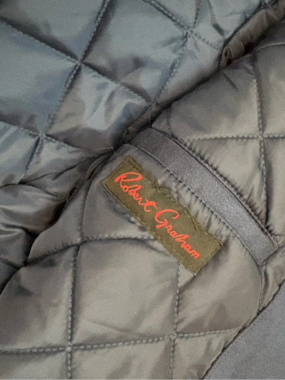 Robert Graham Navy Blue Vegan Suede Jacket -Small - SEE DESCRIPTION